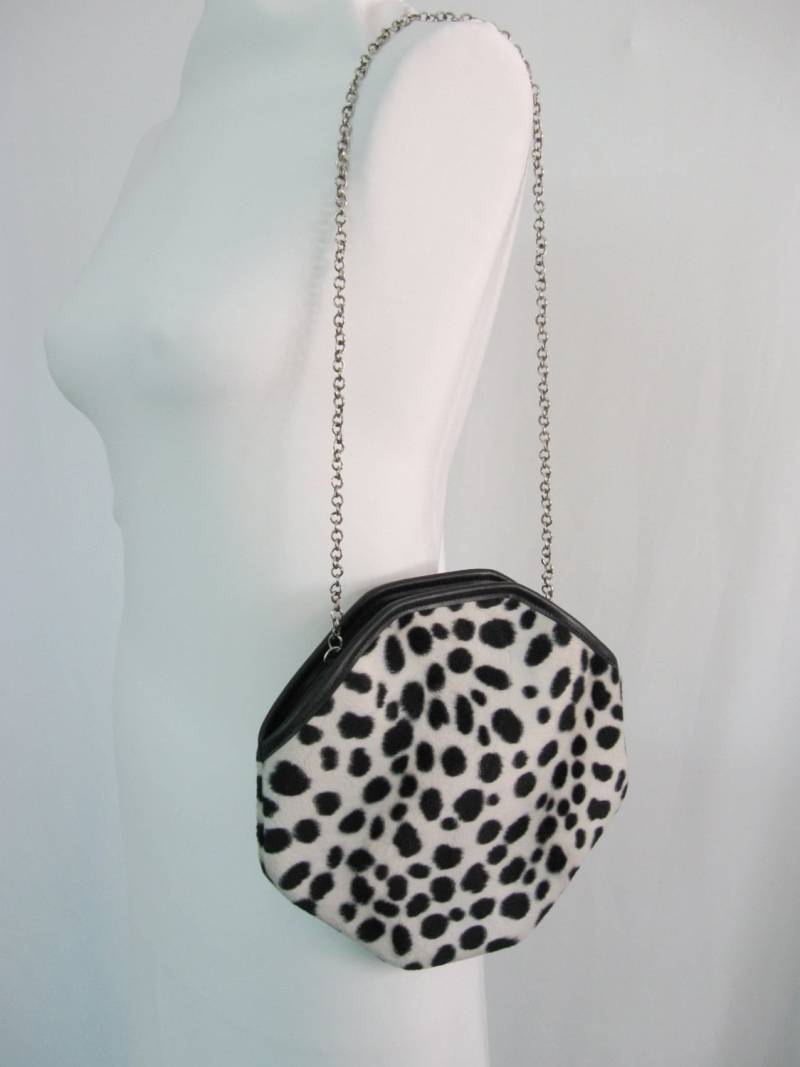 Leopard Kalbshaar Geldbörse Kette Animal Print Ponyhaar Achteck Ausgefallene Leopard Kalbshaar Geldbörse Kette Animal Print Ponyhaar Achteck Ausgefallene von TheFashionObsession