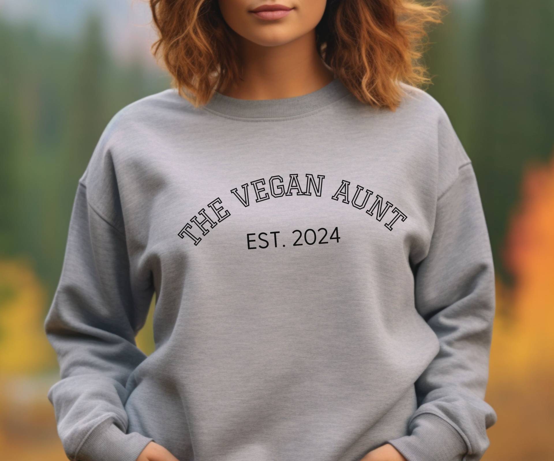 Custom Gift For Aunt, Giftidea Vegans, Personally Vegan Auntie Sweatshirt, The Shirt von TheFeelGoodVegan