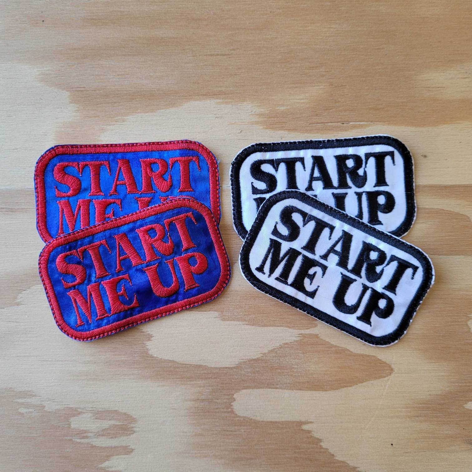 start Me Up Handgemachte Gestickte Aufnäher von TheFestivalLife