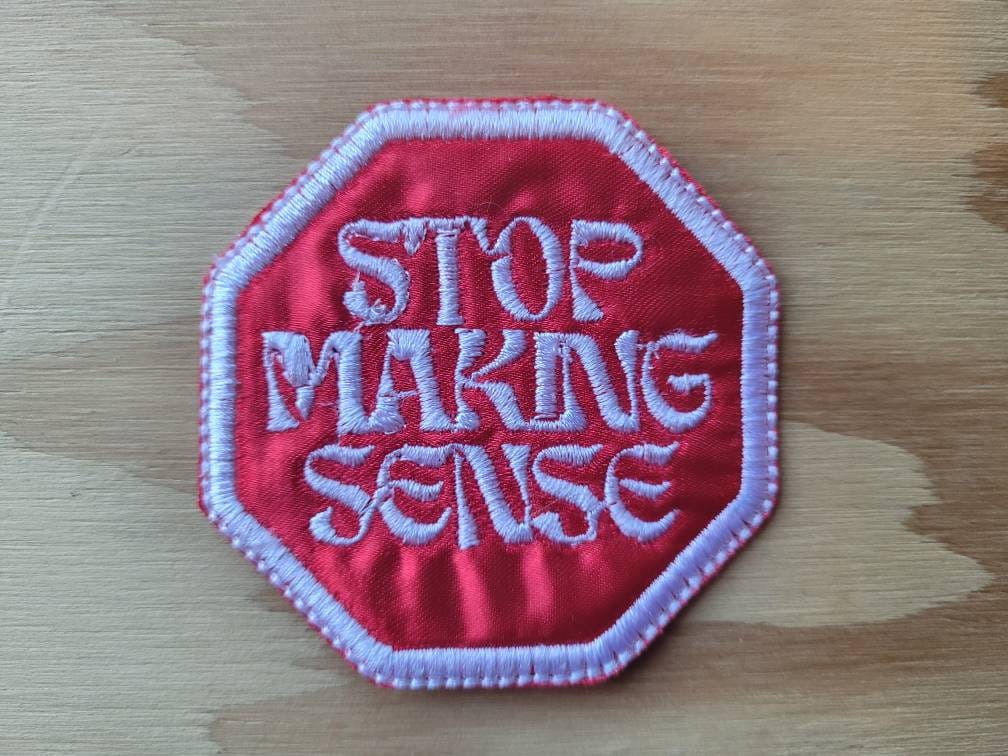 stop Making Sense Handgemachte Aufnäher Gestickte Talking Heads Fan Art Patches von TheFestivalLife