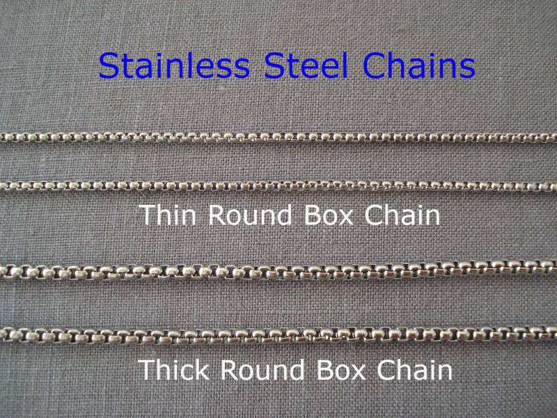 Round Box Kette ...edelstahl Kette, 14 "Bis 26" Lang, Herren - Und Damenkette, Erschwingliche Trauzeugen, Trauzeugen Geschenkideen, Für Ihn von TheFigGarden