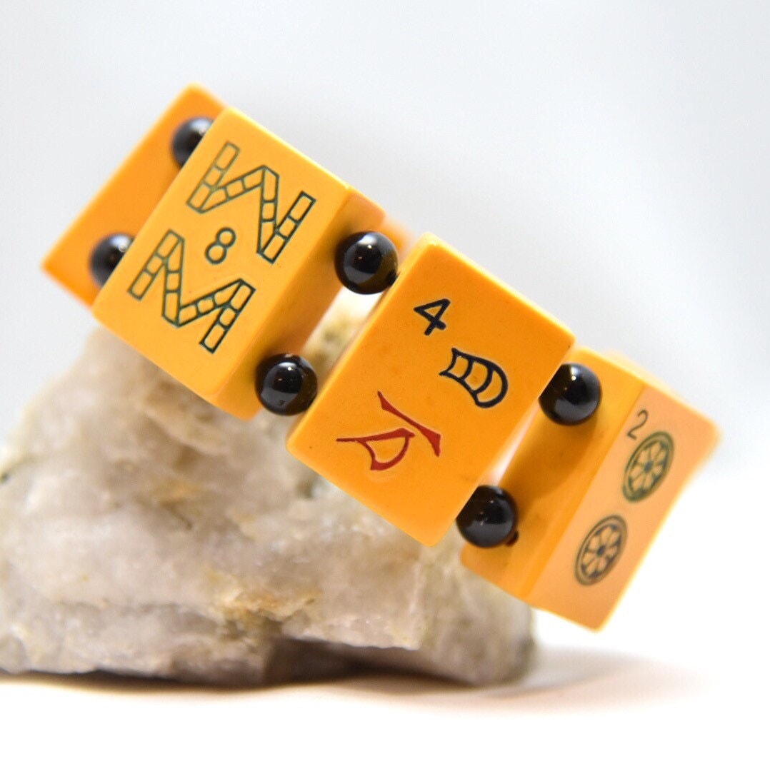 Bakelit Majong Stretxh Armband Um 1930 von TheFjeld