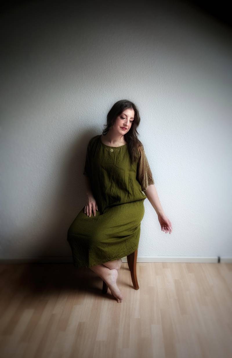 Kleid "Green Spring Fairy" von TheFoxAndSparrowShop