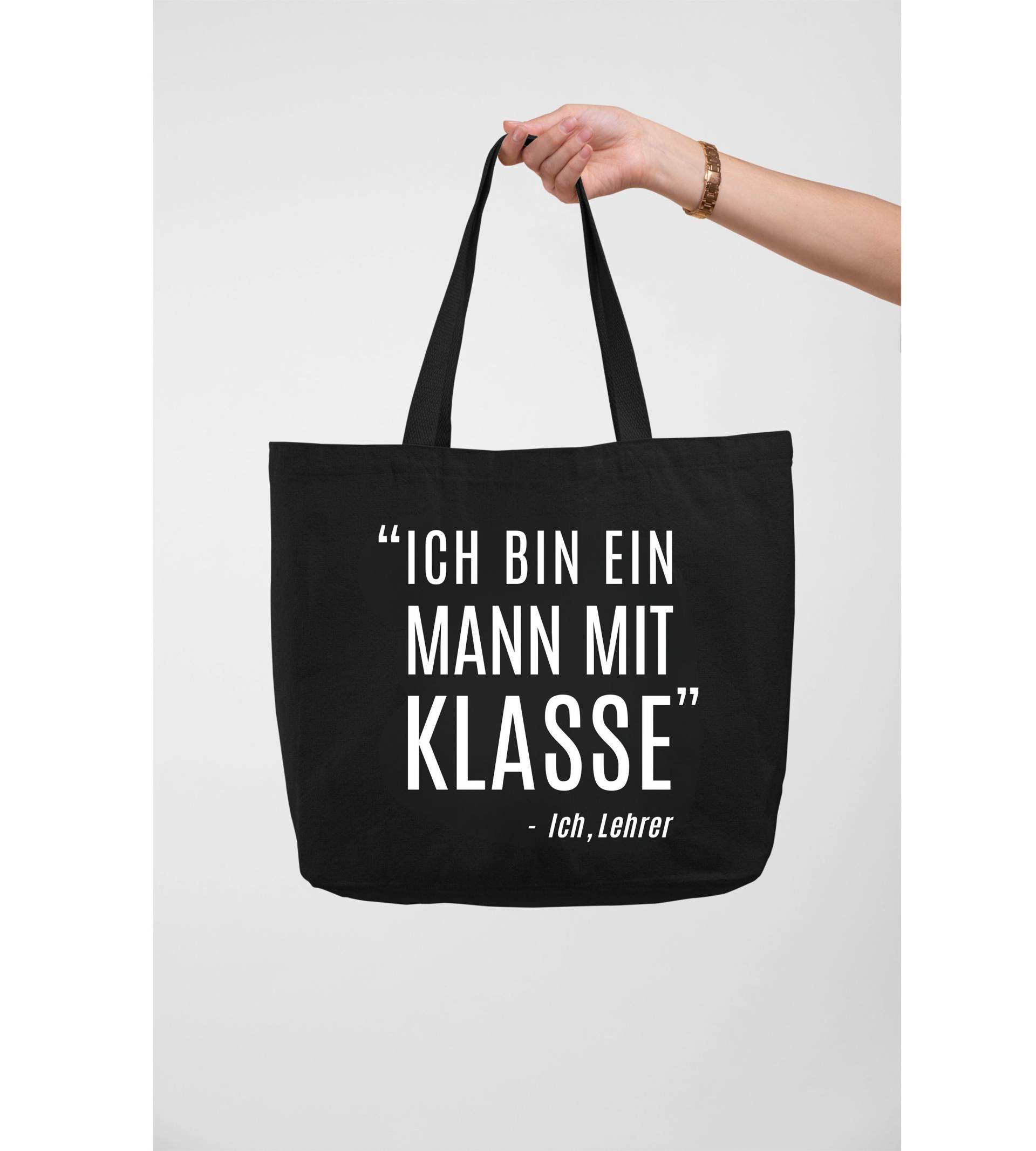 Ich Bin Ein Mann Mit Klasse. - Ich, Lehrer. Jutetasche. Geschenk Für Lehrer Personalisierbar Lustiger Spruch, Lehramt Abschiedsgeschenk von TheFreeTribeDE