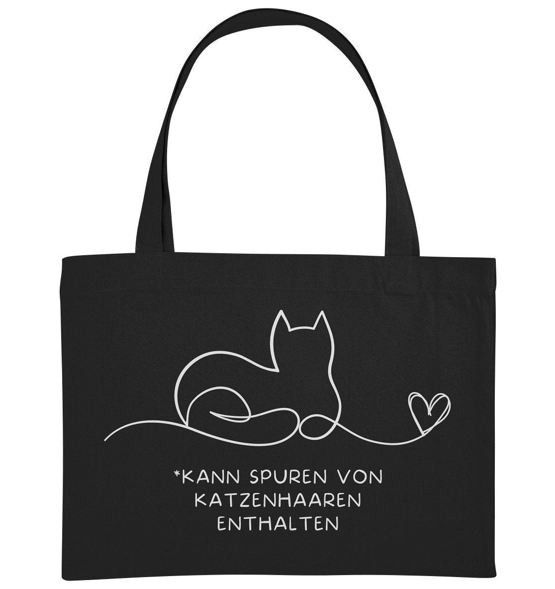 Kann Spuren Von Katzenhaaren Enthalten - Katzen Tasche Niedliche Zeichnung Katzenmotiv Jutetasche Baumwolle von TheFreeTribeDE