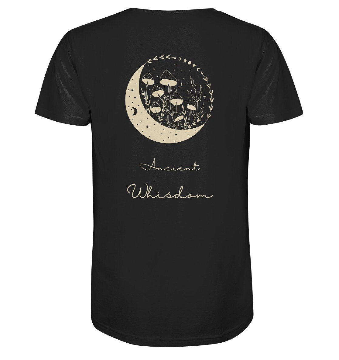 Pilzsammler Shirt - Mond, Sterne, Pilz, Schwammerln Esoterik/Astrologie Text Personalisierbar von TheFreeTribeDE