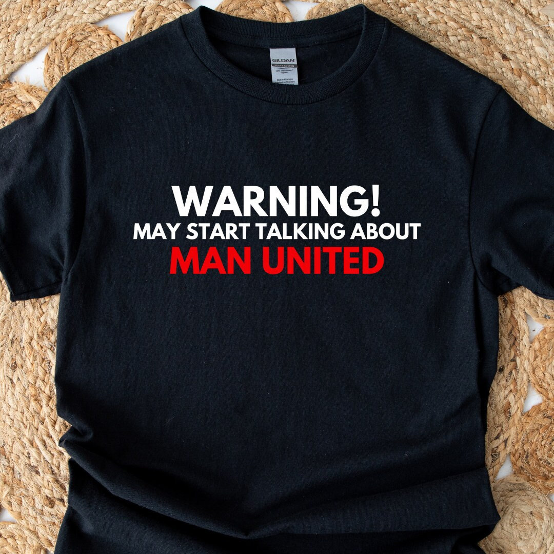 Kann Anfangen, Über Manunited-Shirt Zu Sprechen, Geschenk Für Man U-Fan, Manunited-Geschenke, Manu-Druck, Manunited-Trikot, Manunited-Zitatdruck von TheFreshPrintsUKShop