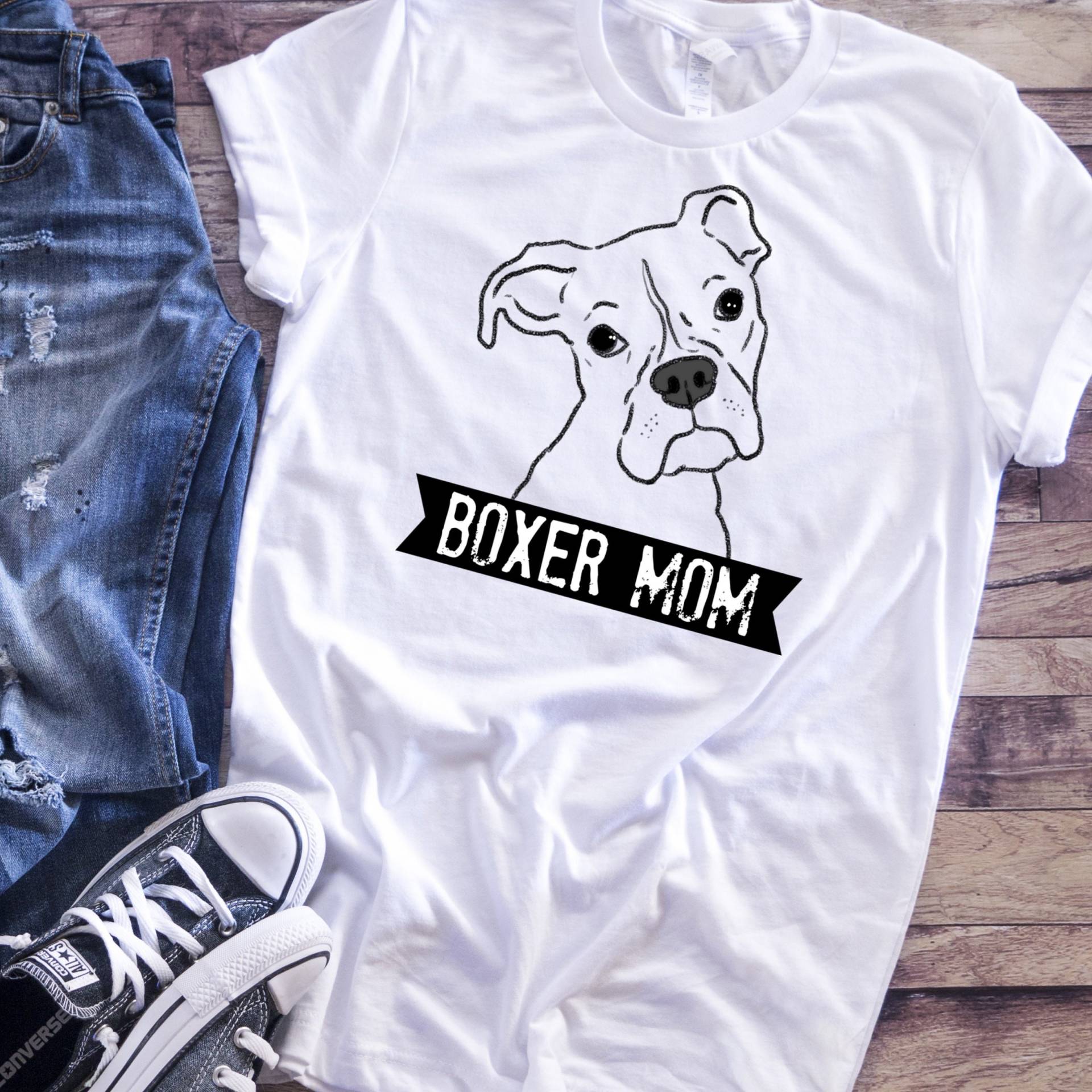 Boxer Mama T-Shirt, Shirt, Geschenk, Liebhaber Süßes Hund Shirt Boxer Mama T-Shirt, Shirt, Geschenk, Liebhaber Süßes Hund Shirt von TheFurkidStudio