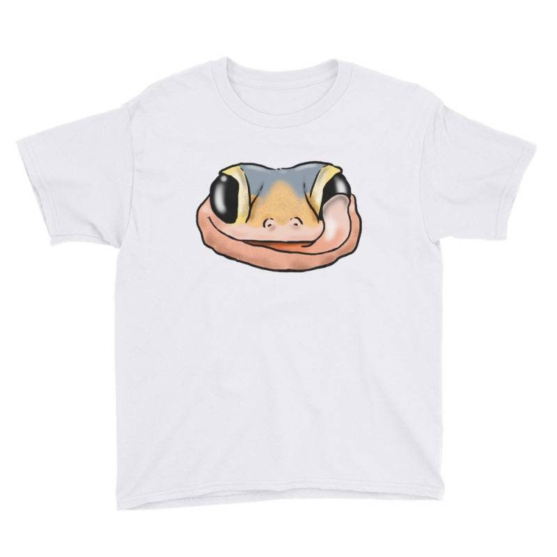 Kinder Leopardgecko Shirt, Lächelndes Gecko T-Shirt, Gecko-Liebhaber-Shirt, Geschenk, Leopard Niedlicher Gecko, Kinder, Eidechsen-Liebhaber von TheFurkidStudio