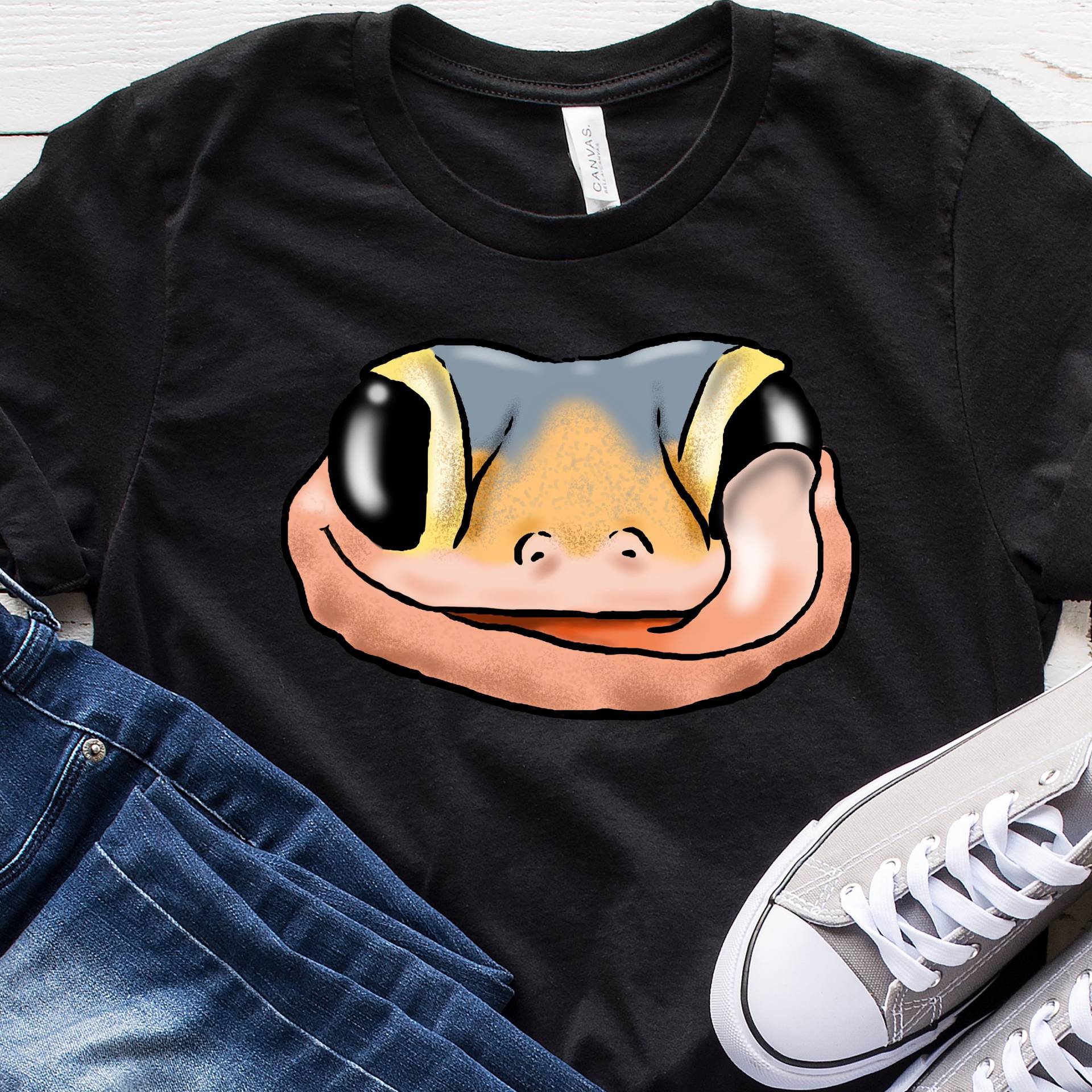 Leopardgecko, Lächelnder Gecko T-Shirt, Gecko-Liebhaber-Shirt, Gecko-Shirt, Gecko-Leopard-Shirt, Leopardgecko-Mama, Leopardgecko-Papa, Netter Leopardgecko, Lächelnder Gecko T-Shirt, Gecko-Liebhaber-Shirt, Gecko-Shirt, Gecko-Leopard-Shirt, Leopardgecko-Mama, Leopardgecko-Papa, Netter von TheFurkidStudio