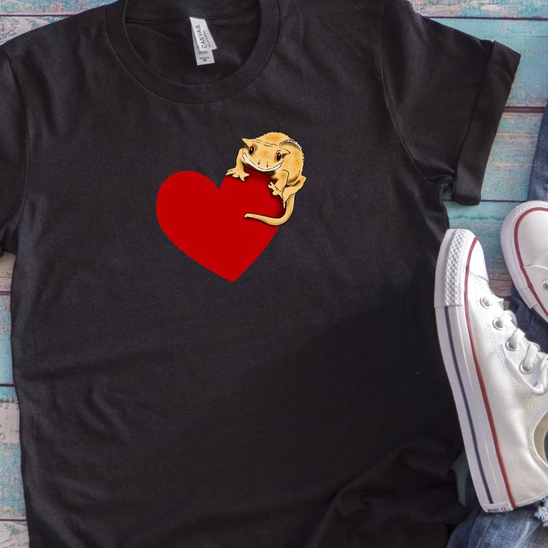 Niedliches Gecko Liebe T-Shirt, Geschenk Für Gecko-Liebhaber, Mit Haube Shirt, Eidechse Crestie Liebhaber, Kunst, Mama, Papa Niedliches Gecko Liebe T-Shirt, Geschenk Für Gecko-Liebhaber, Mit Haube Shirt, Eidechse Crestie Liebhaber, Kunst, Mama, Papa von TheFurkidStudio