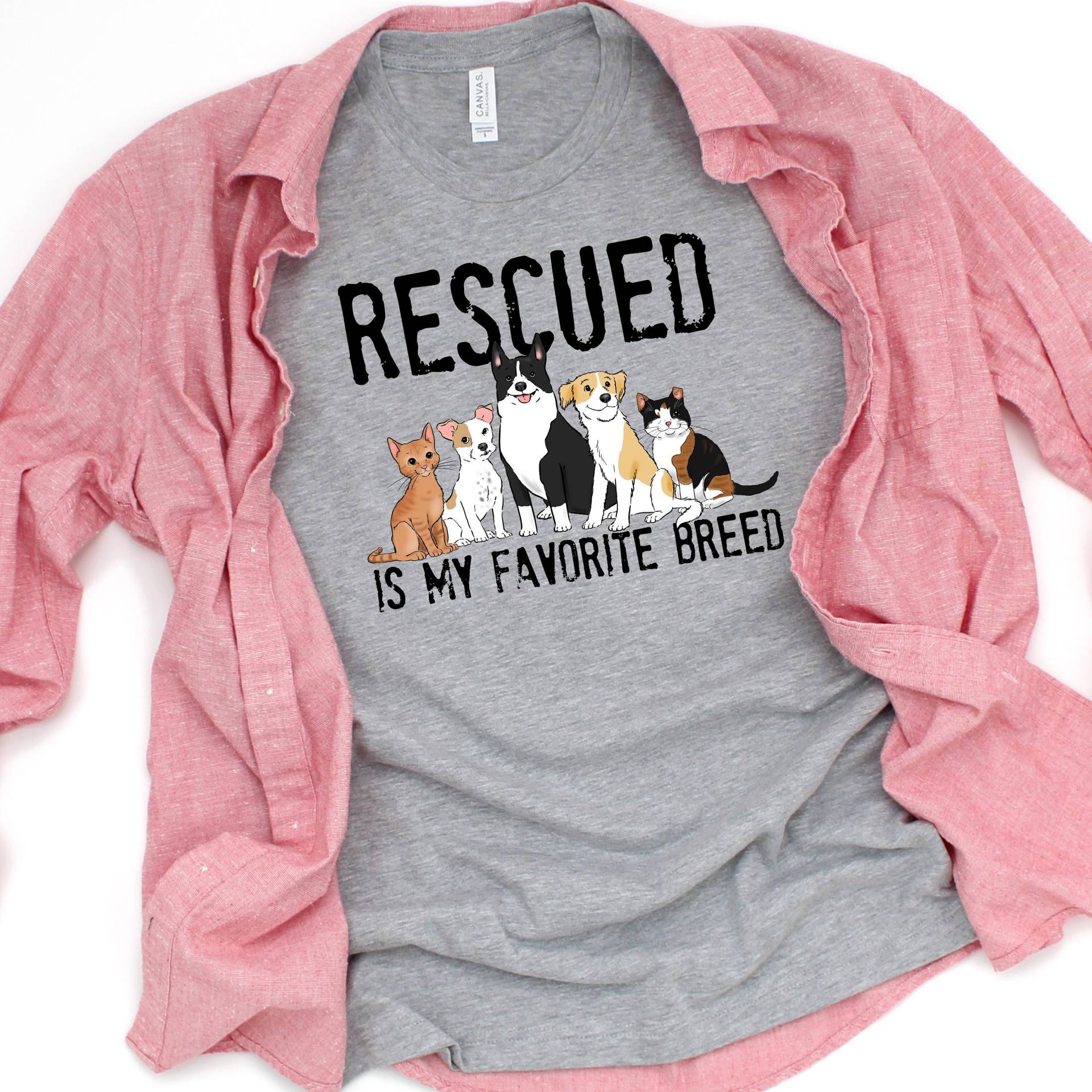 Rettungshund Shirt, Rettungskatze Rettung Ist Meine Lieblingsrasse, Hundemama Hundepapa Hunderettung, Katzenrettung Rettungshund Shirt, Rettungskatze Rettung Ist Meine Lieblingsrasse, Hundemama Hundepapa Hunderettung, Katzenrettung von TheFurkidStudio