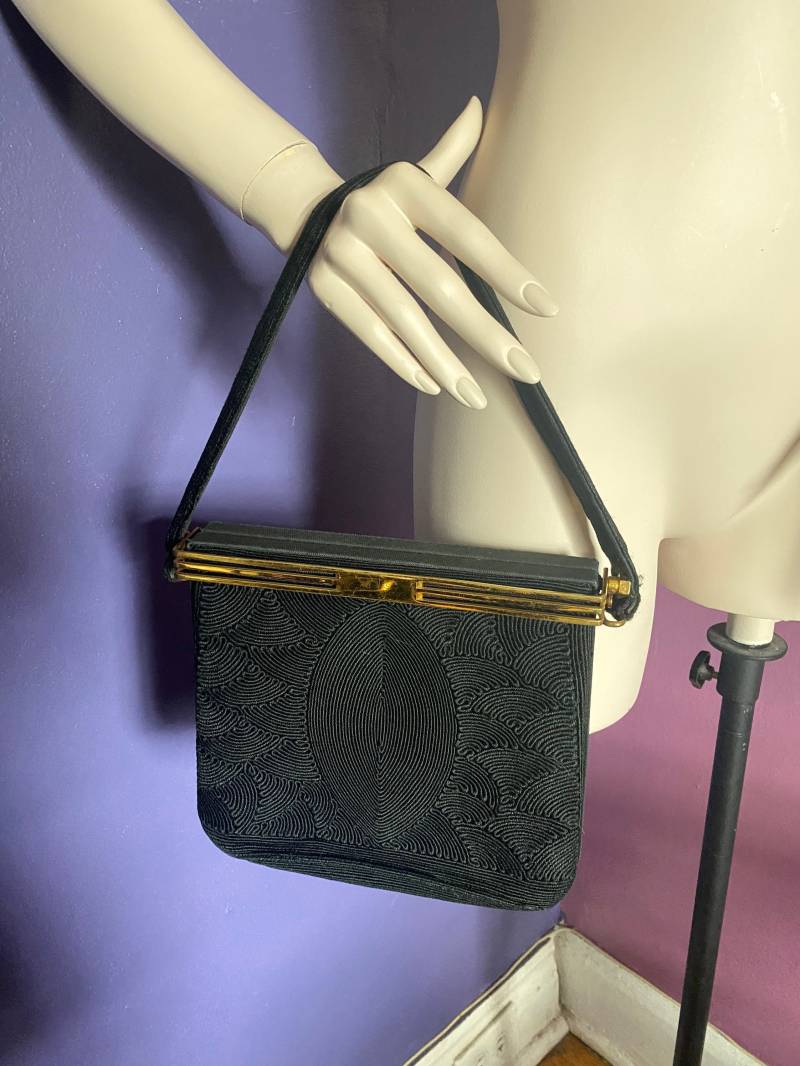 Vintage 1940Er Jahre Handtasche Mit Schnürung Vintage 1940Er Jahre Handtasche Mit Schnürung von TheGarmentGirl