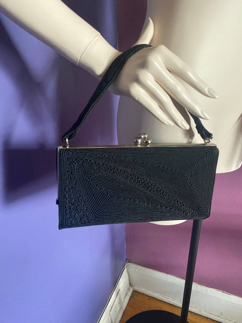 Vintage 1940Er Jahre Kordel Geldbörse Vintage 1940Er Jahre Kordel Geldbörse von TheGarmentGirl