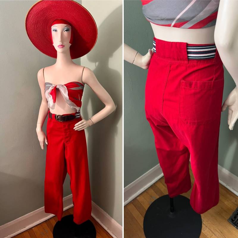 Vintage 1950Er Jahre Rote Schließe Bagger L/xl Vintage 1950Er Jahre Rote Schließe Bagger L/xl von TheGarmentGirl