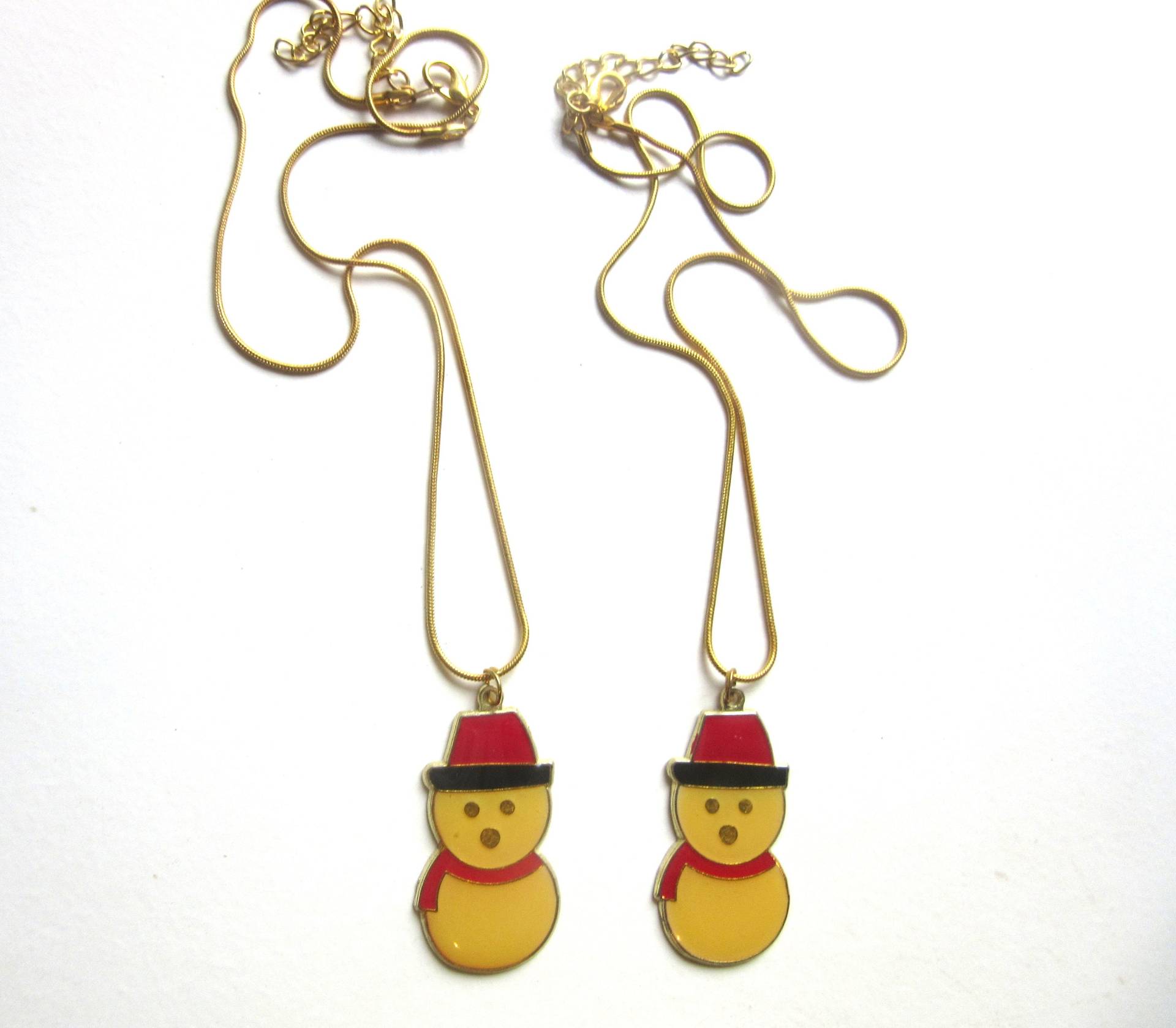 Lot 2 Vintage Weihnachten Anhänger Halsketten Emaille Schneemann Gf Schlangenkette 17-19 Zoll Weihnachtsgeschenk, Weihnachtsgeschenk Lot 2 Vintage Weihnachten Anhänger Halsketten Emaille Schneemann Gf Schlangenkette 17-19 Zoll Weihnachtsgeschenk, Weihnachtsgeschenk von TheGatsbyGals
