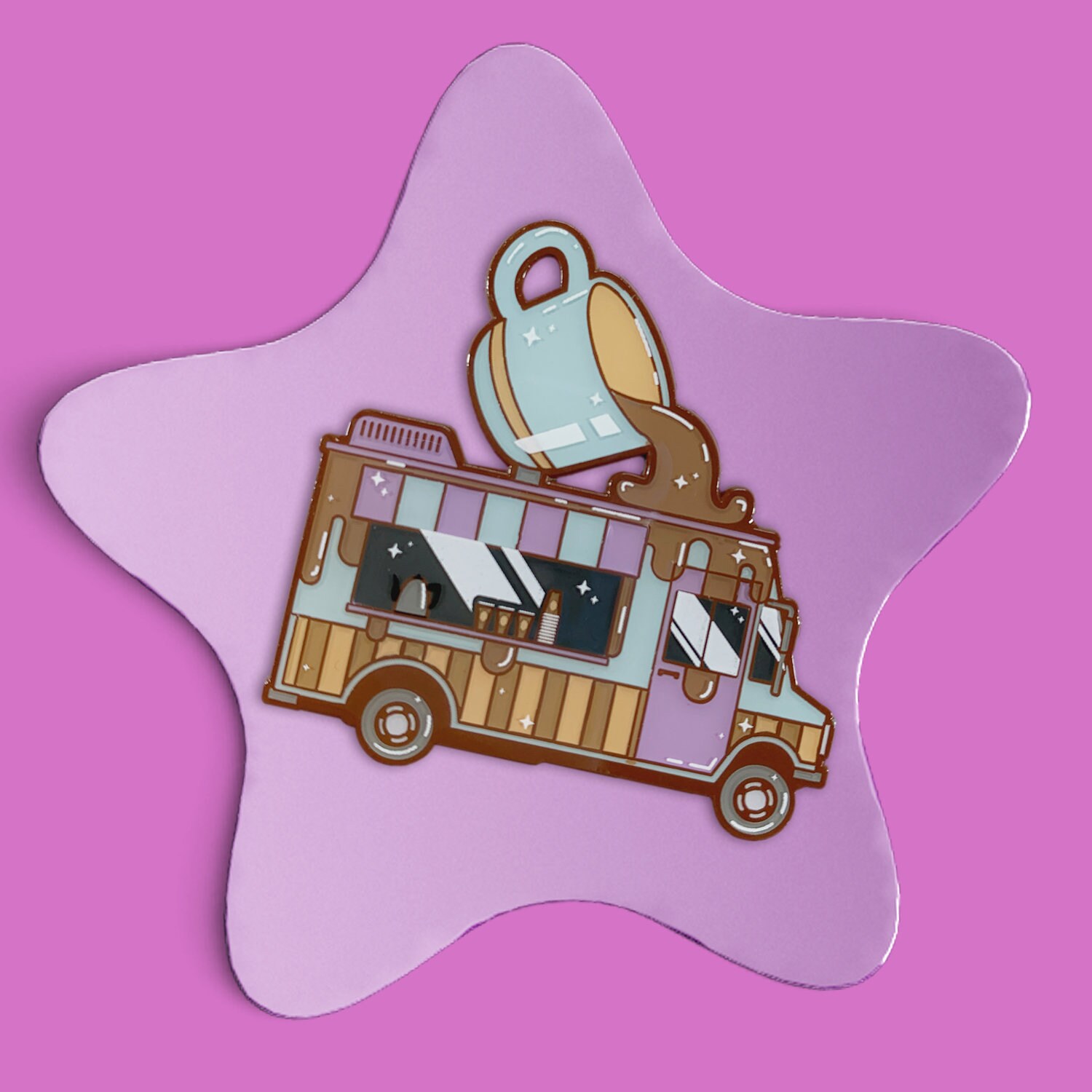 Coffee Food Truck Emaille Pin Coffee Food Truck Emaille Pin von TheGeekStudio