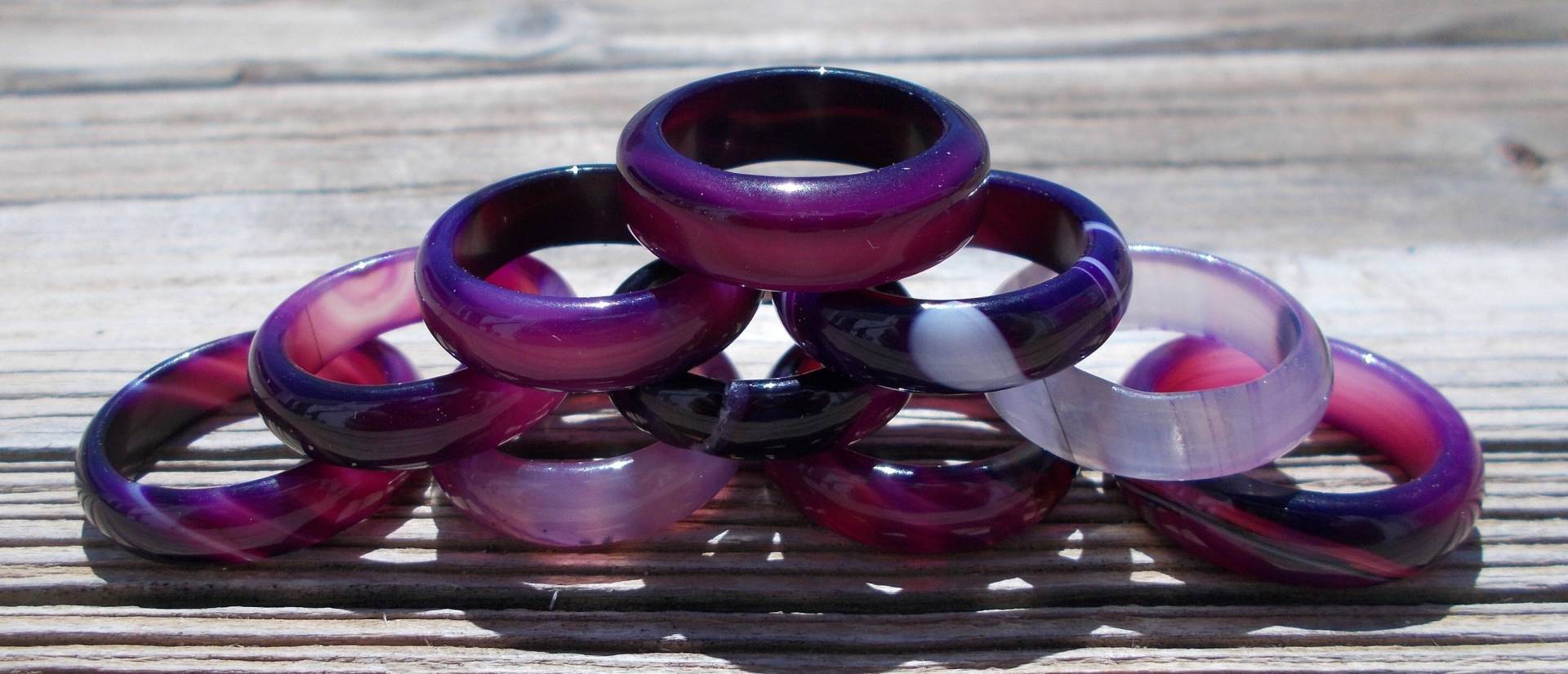 Achat Onyx Finger Ring Band - Lila Edelstein -Dieser Artikel Wird Nicht in Die Usa Geliefert Achat Onyx Finger Ring Band - Lila Edelstein -Dieser Artikel Wird Nicht in Die Usa Geliefert von TheGemstoneCave