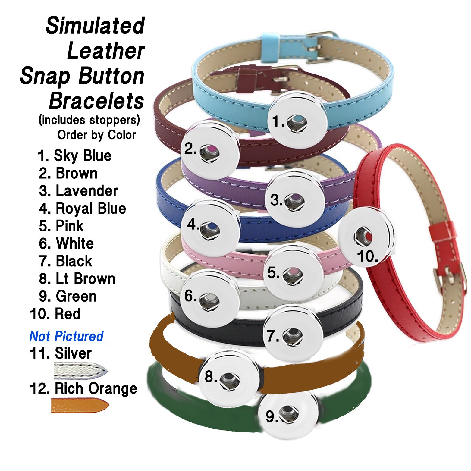 Armband Aus Kunstleder Mit Snap 8 Mm Armband, Schiebearmband, Ginger Snap, Schmuck Geschenk, Schmuck, #snapbuttons Armband Aus Kunstleder Mit Snap 8 Mm Armband, Schiebearmband, Ginger Snap, Schmuck Geschenk, Schmuck, #snapbuttons von TheGiftShopOutlet