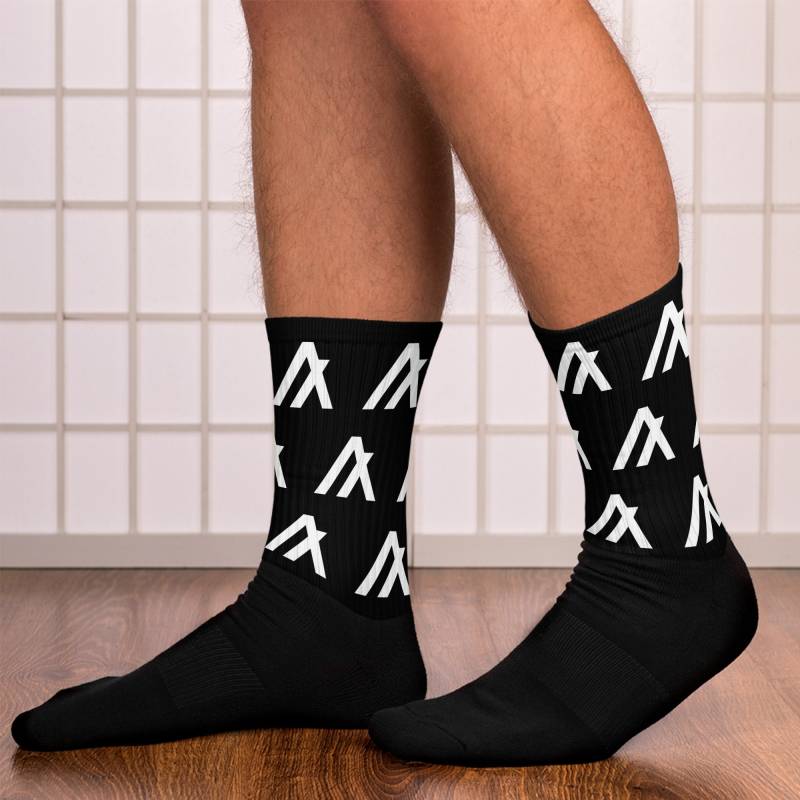 Algorand Algo Logo Wiederholtes Muster Socken | Münz-| Krypto-Geschenkidee von TheGiftingBunny