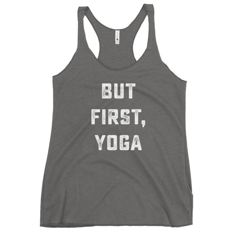 Aber Zuerst, Yoga Tri-Blend Tank Top Aber Zuerst, Yoga Tri-Blend Tank Top von TheGirlinTulle