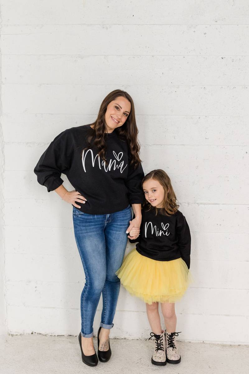 Mama Und Mini Passende Sweatshirts Mit Rundhalsausschnitt Ich Shirts von TheGlamGoat