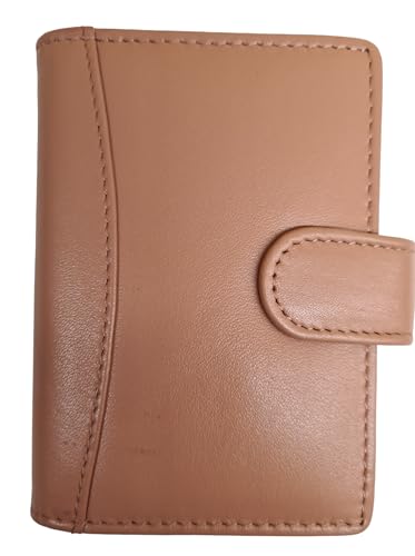 TheGloveHut Unisex-Kreditkartenetui aus weichem Premium-Leder, RFID-sicher, rose, Einheitsgröße, Kartenhalter von TheGloveHut