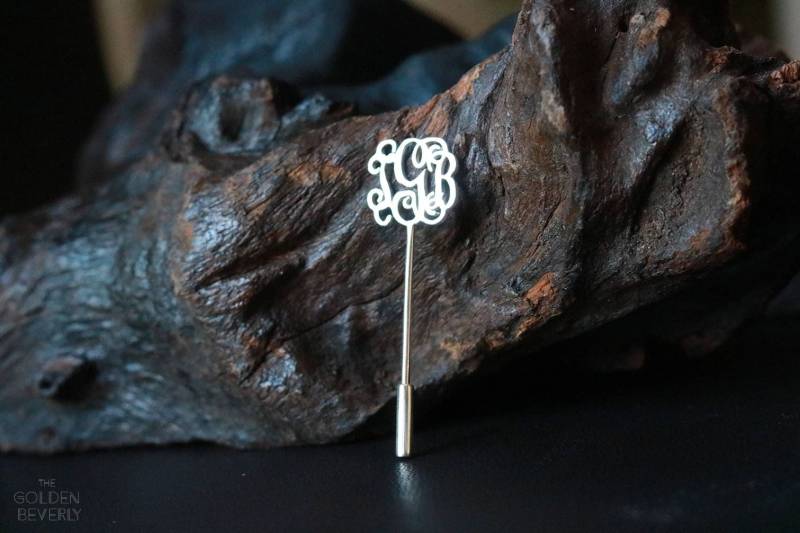 Personalisierte Monogramm Initial Revers Pin Schmuck - Gold Vatertagsgeschenk Geschenk Für Ihn Papa Weihnachten Personalisierte Monogramm Initial Revers Pin Schmuck - Gold Vatertagsgeschenk Geschenk Für Ihn Papa Weihnachten von TheGoldenBeverly