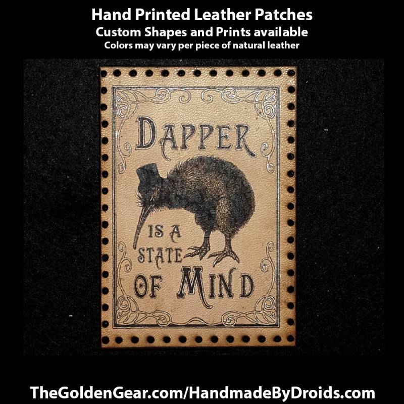 Dapper Ist Ein Statement Leder Aufnäher von TheGoldenGear