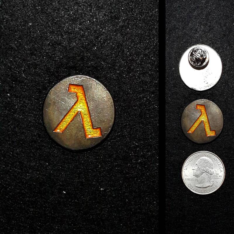 Handgegossene Half-Life Lambda 3.1 Inch Anstecknadel Handgegossene Half-Life Lambda 3.1 Inch Anstecknadel von TheGoldenGear