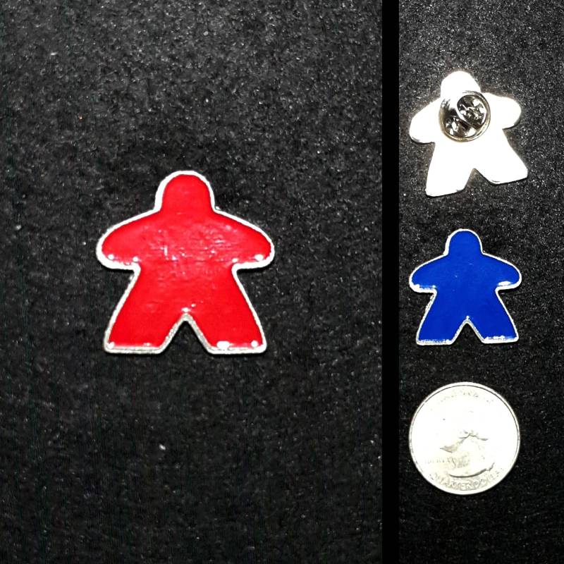 Handguss Meeple Zinn Anstecknadel Handguss Meeple Zinn Anstecknadel von TheGoldenGear