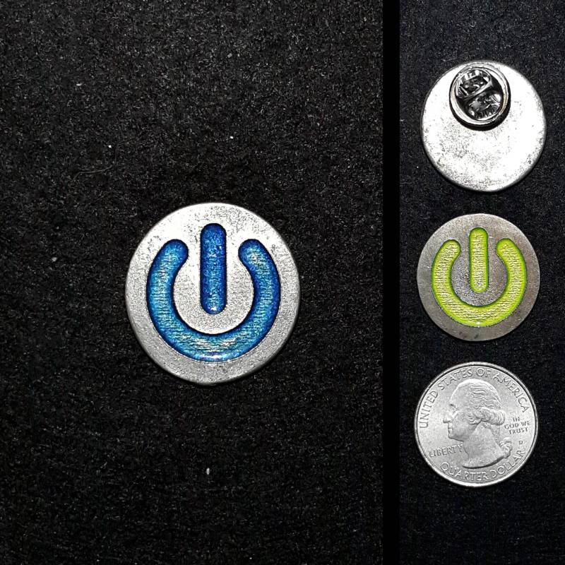 Power Button Zinn Anstecknadel Power Button Zinn Anstecknadel von TheGoldenGear