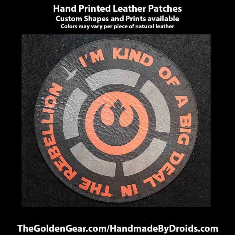 Rebel Big Del 3.8 Inch Aufnäher Aus Leder von TheGoldenGear