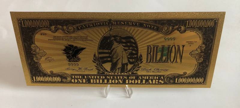 Golden One Billion Dollar Bill | Christmas von TheGoldenSource
