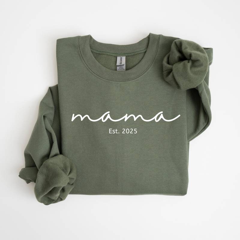 Mum Sweater, Mama Sweatshirt, Personalized Year, Mother's Day Gift, Cozy Jumper, Mom Apparel, Custom Pullover von TheGoodSense