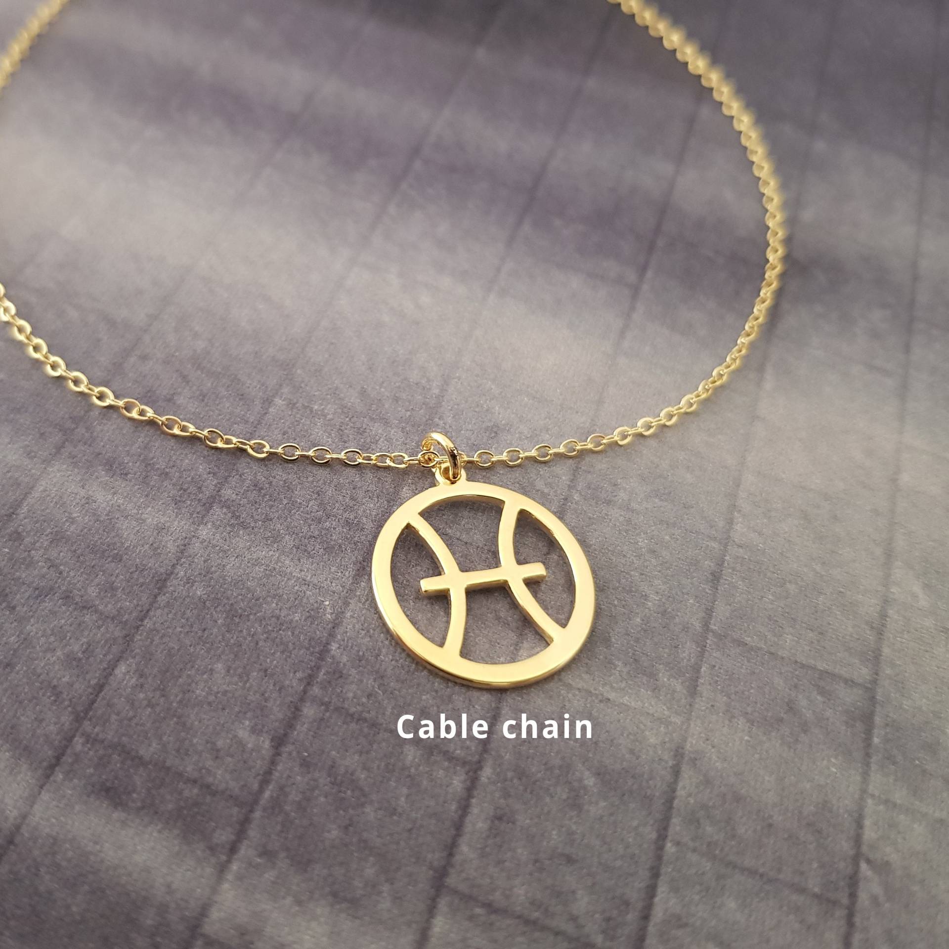 Pisces Sternzeichen Halskette, Halskette Für Frauen Und Männer, Constellation Geschenk von TheGothBooth