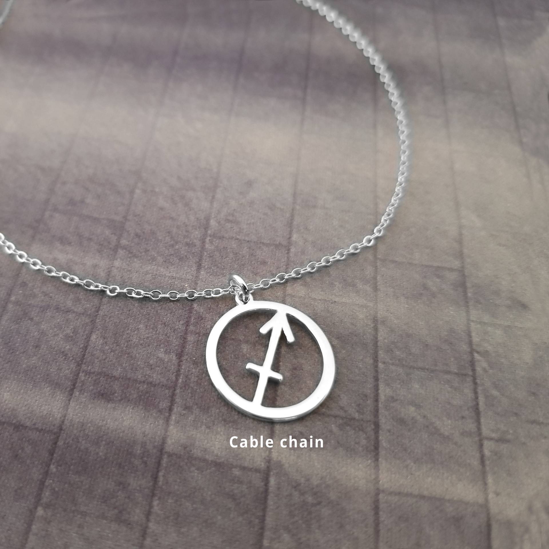Schütze Zeichen Halskette, Symbol Sternzeichen Halskette Für Frauen Und Männer, Geschenk von TheGothBooth