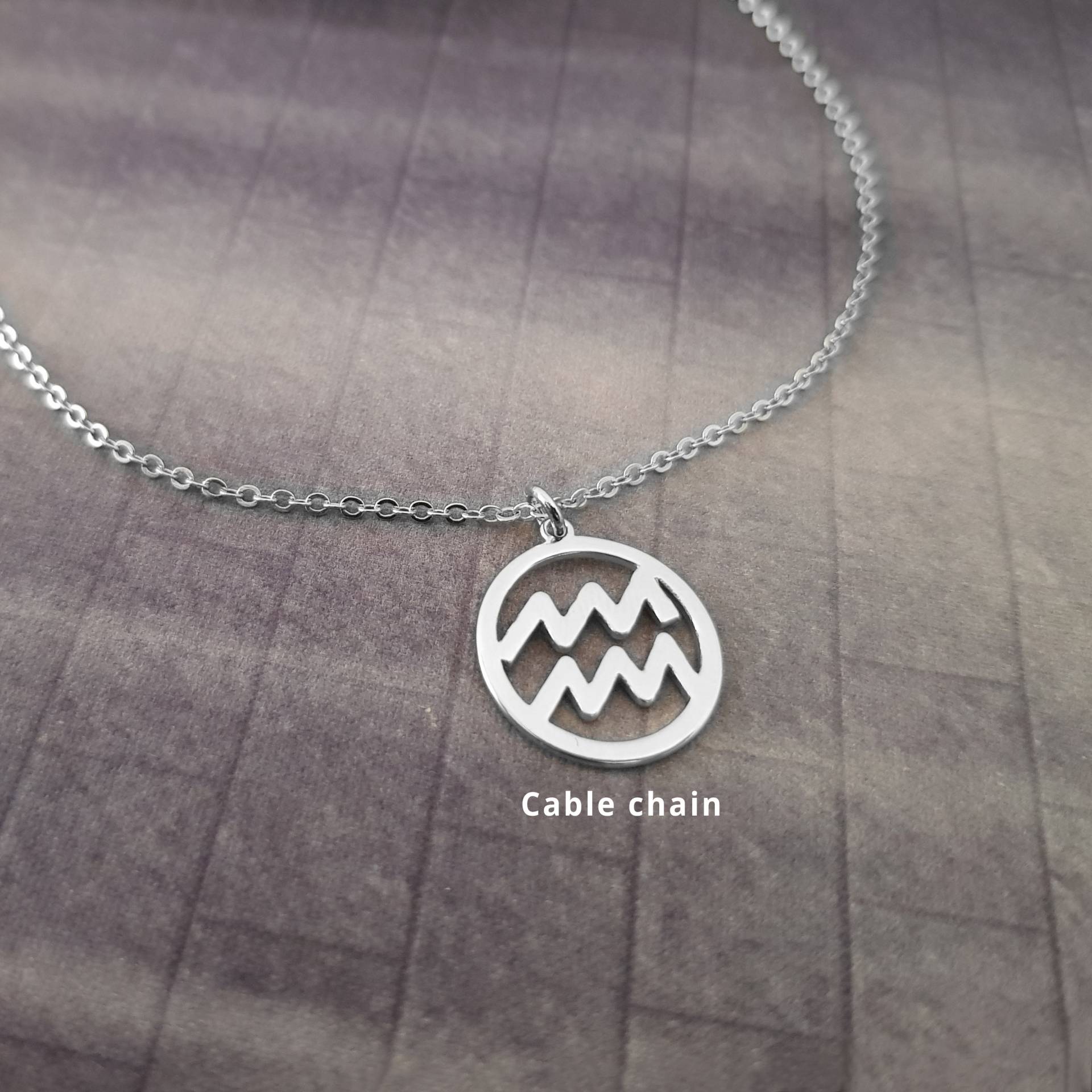 Wassermann Zeichen Halskette, Symbol Sternzeichen Halskette Für Frauen Und Männer, Konstellation Geschenk von TheGothBooth