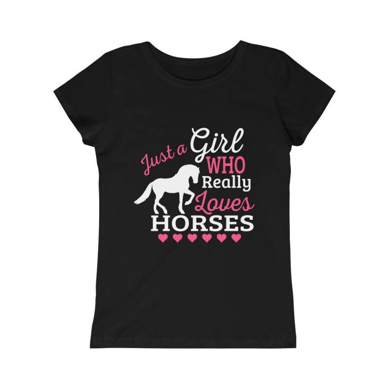 Nur Ein Mädchen Liebt Wirklich Pferde - Prinzessin T-Shirt Passen von TheGratefulGorilla