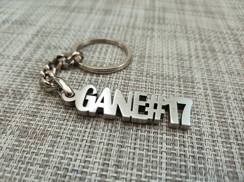 Namens-Schlüsselanhänger, Verlorener Schlüsselanhänger, Gefundener Zahlen-Schlüsselanhänger, Langlebiger Metall-Schlüsselanhänger, Vatertagsgeschenk von TheGreatMetalShop