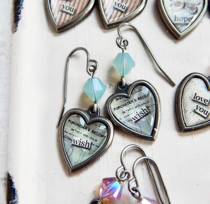Handgemachte Wunsch Ohrringe Antiker Silber Anhänger Mit Mint Opal Kristall Handgemachte Wunsch Ohrringe Antiker Silber Anhänger Mit Mint Opal Kristall von TheGreenAntiqueTrunk