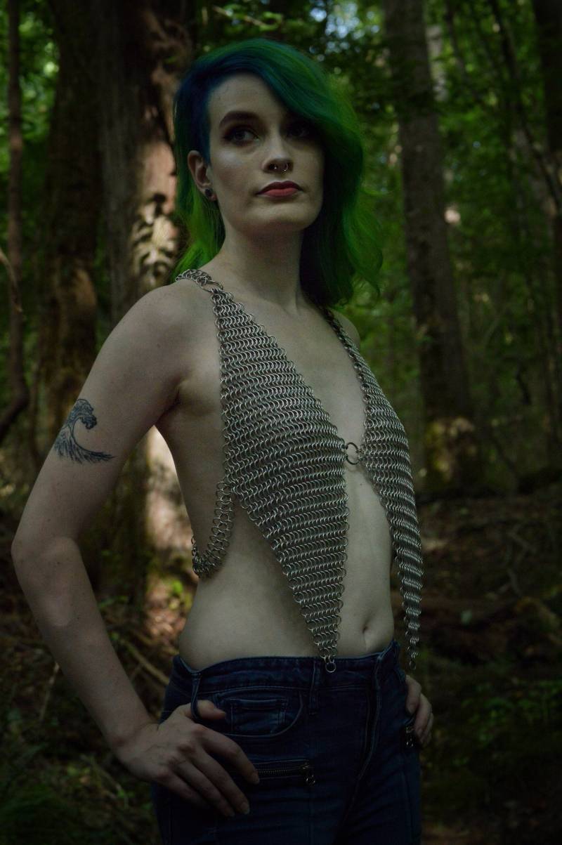 Chainmaille Diamond Neckholder Top Chainmaille Diamond Neckholder Top von TheGrimRinger