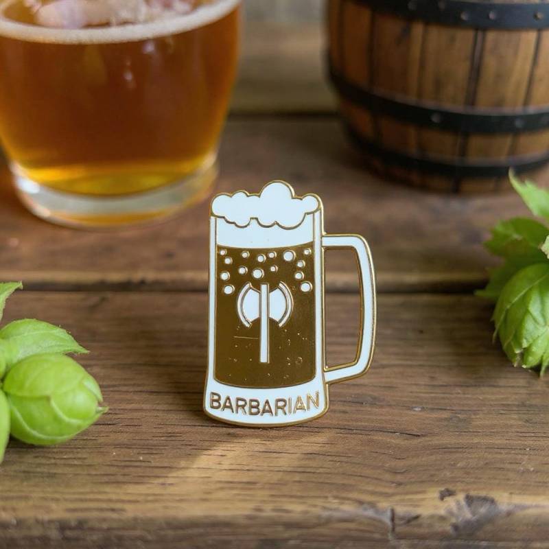 Barbar D&d Emaille Pin von TheGrumpyUnicornCo