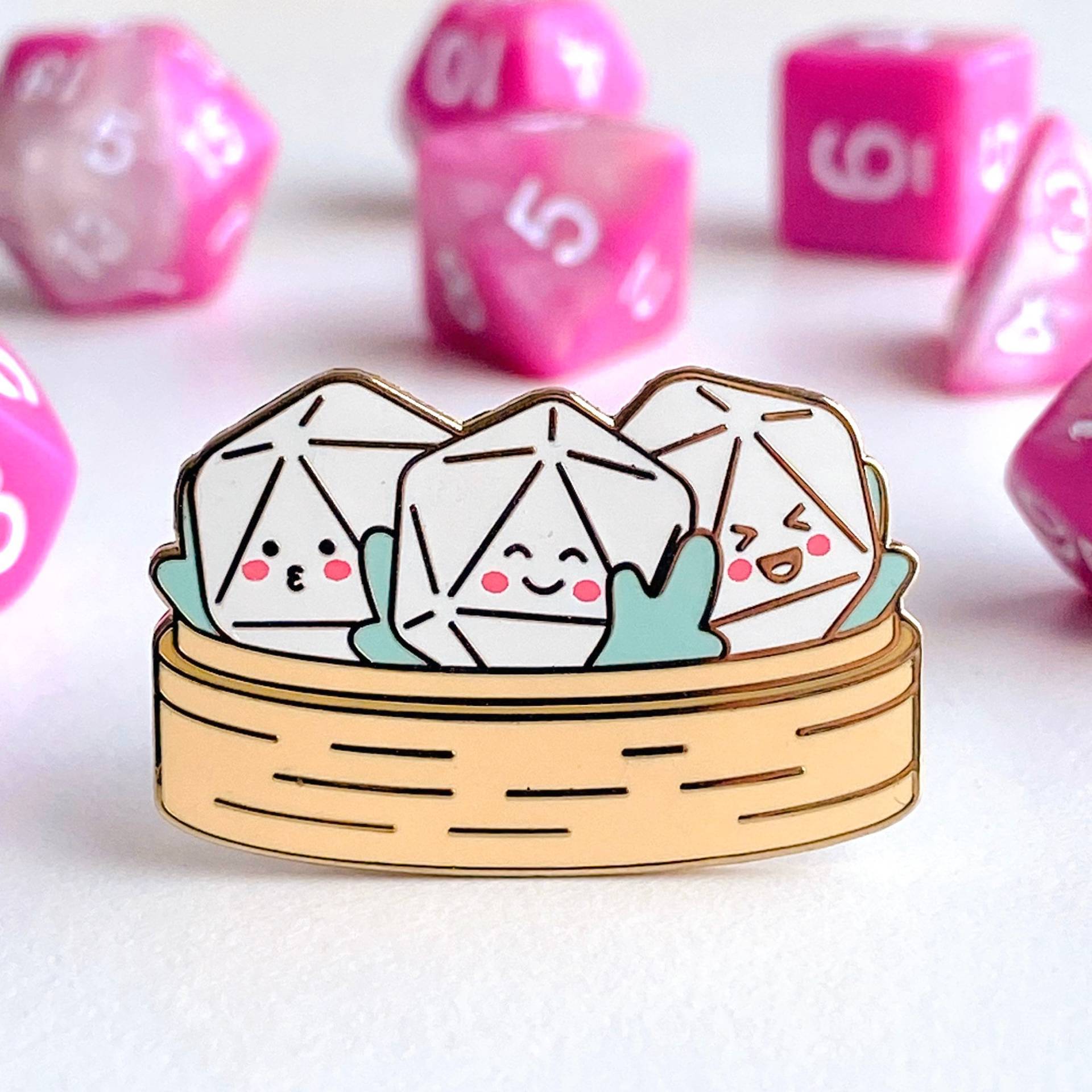 Dice-Msum Dungeons & Dragons Emaille Pin von TheGrumpyUnicornCo