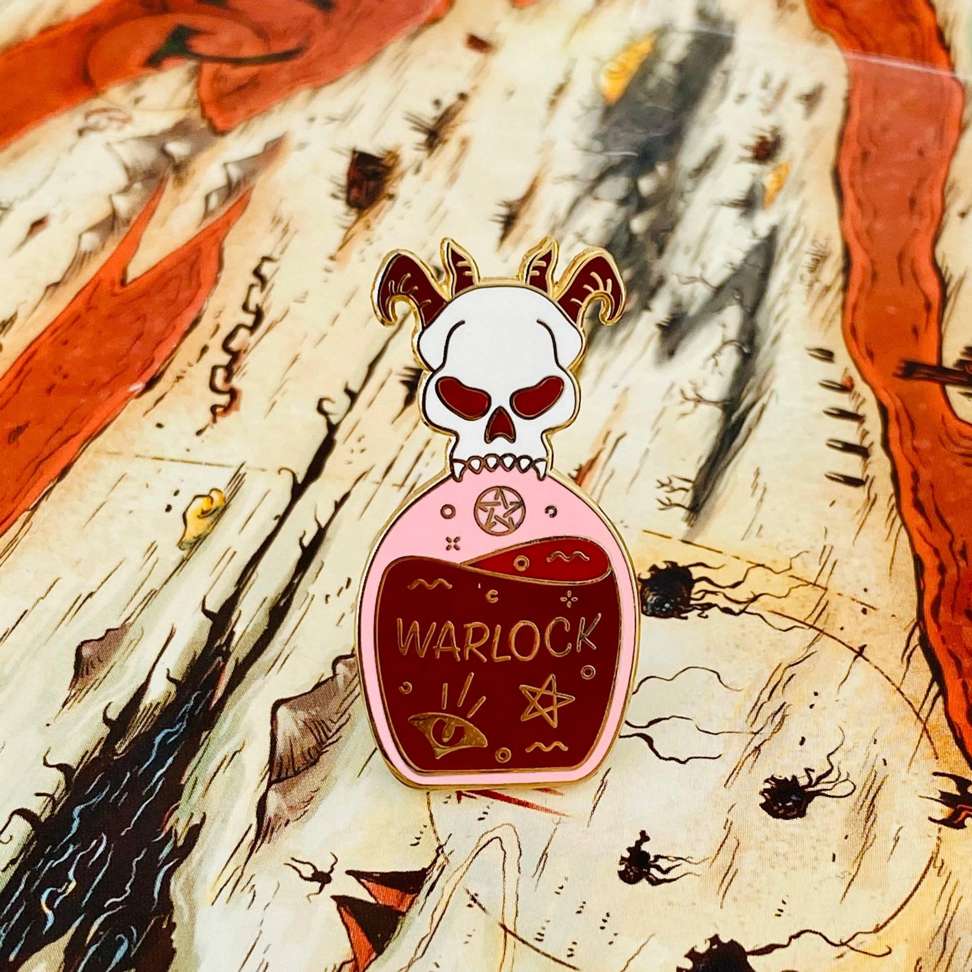 Hexenmeister D&d Emaille Pin von TheGrumpyUnicornCo