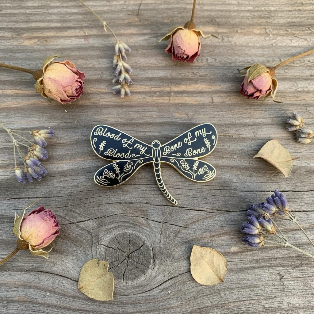 Highland Heartbeat Libelle Versprechen Pin von TheGrumpyUnicornCo