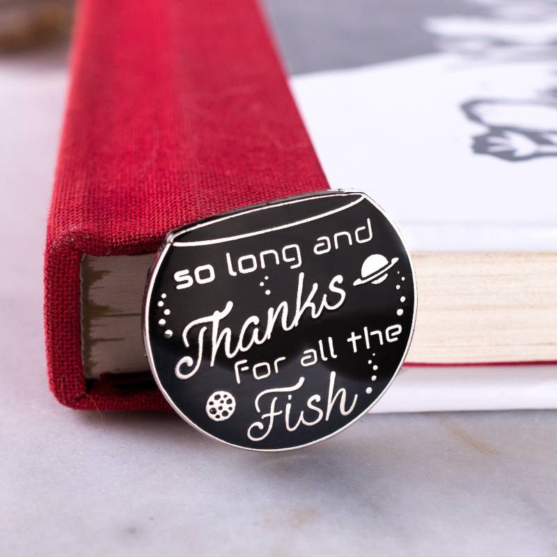 So Long & Thanks For All The Fish Anstecker von TheGrumpyUnicornCo