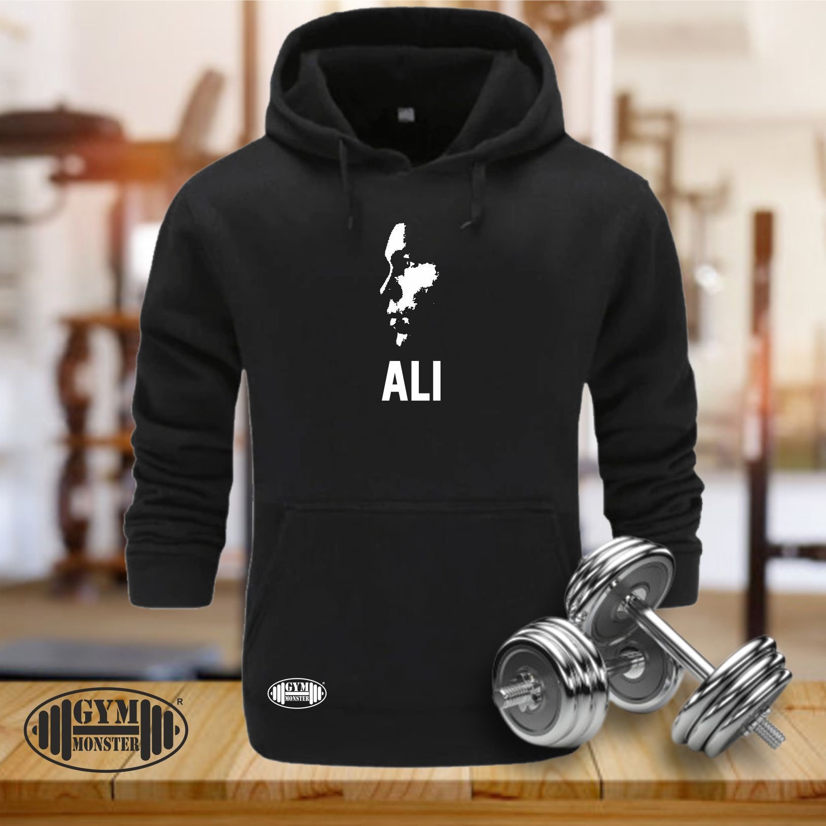 Ali Hoodie Gym Kleidung Bodybuilding Training Workout Übung Fitness Muhammad The Greatest Boxing Martial Arts Mma Männer Sweatshirt Top von TheGymMonsterTGM