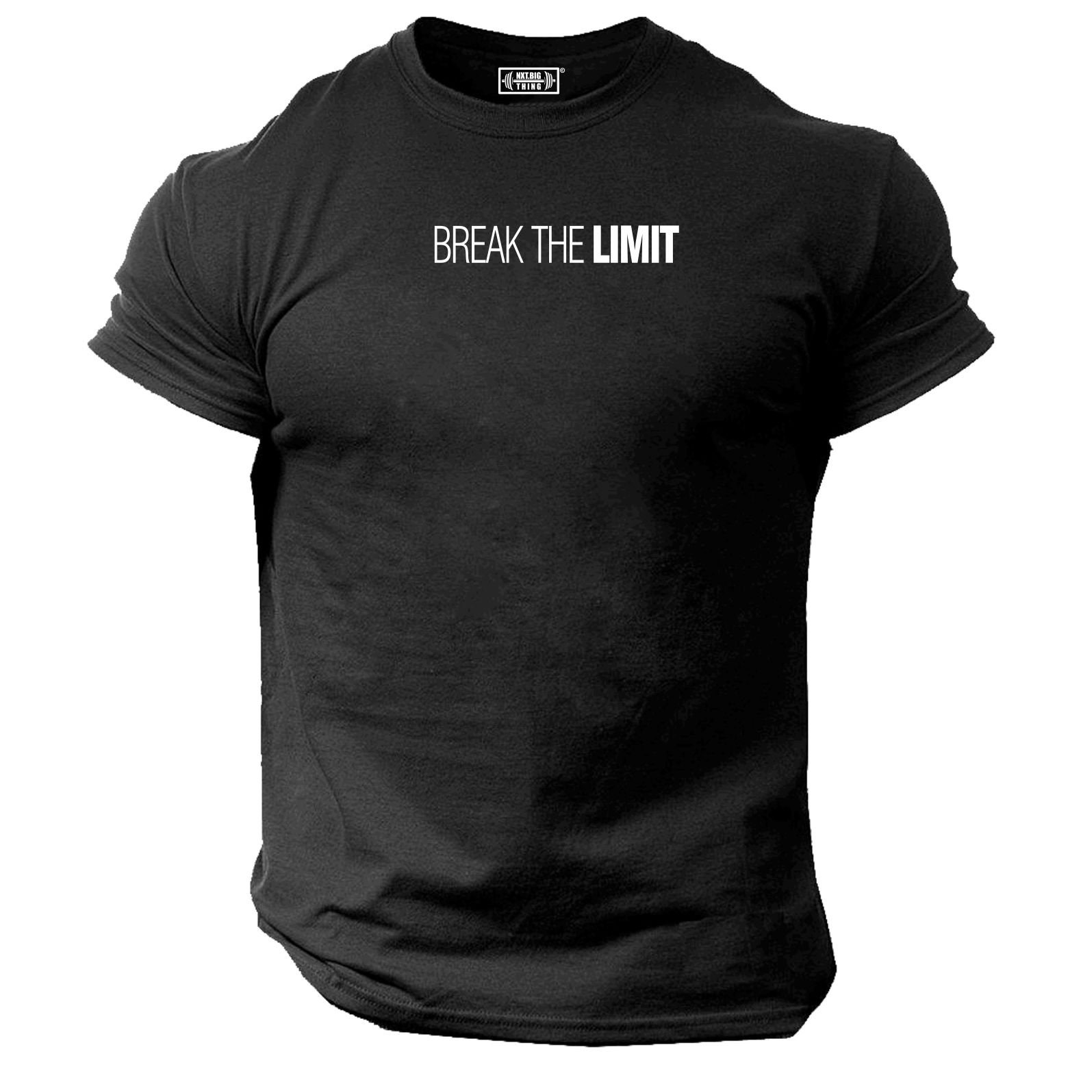 Break The Limit T-Shirt Gym Kleidung Bodybuilding Krafttraining Workout Übung Boxen Fitness Athletic Mma Monster Männer von TheGymMonsterTGM