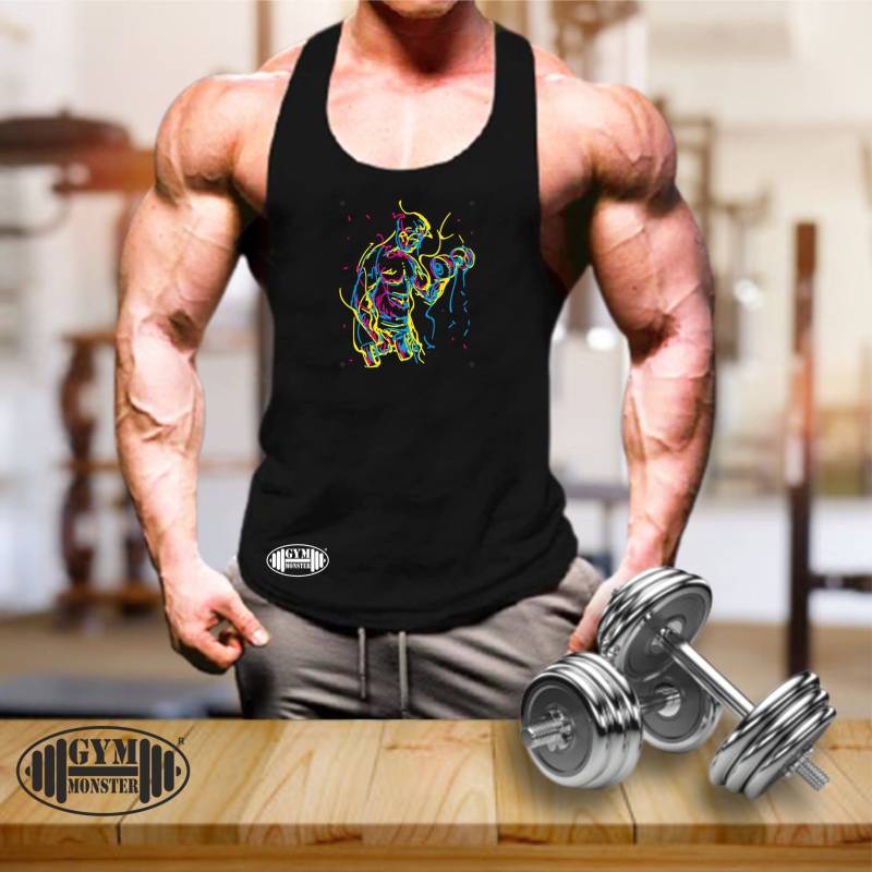 Rainbow Bodybuilder Weste Gym Kleidung Bodybuilding Training Workout Gewicht Heben Boxen Mma Biest Monster Männer Tank Top von TheGymMonsterTGM